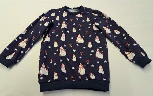 Kinderpulli Schneemänner 110/116