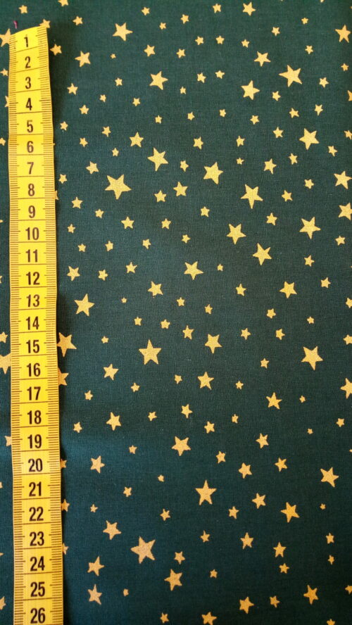 Goldene Sterne auf grün