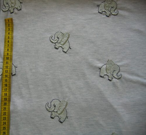 Jersey Elefanten gestickt