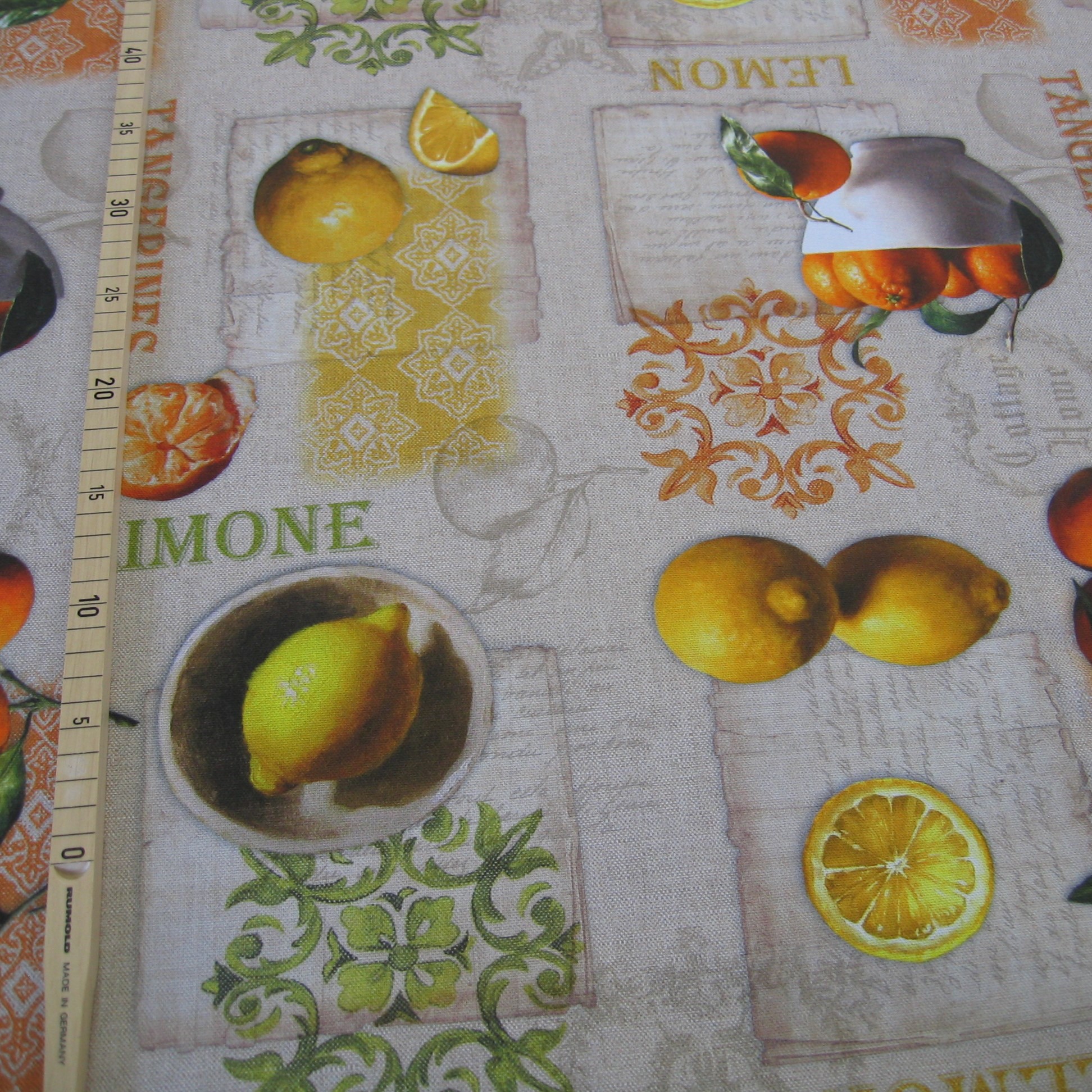 Zitronen, mediterranes Muster - DieCreativInsel