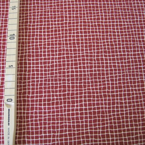 Jersey hellbraun mit weißen Karolinien "Wood Plaid"