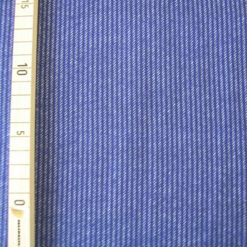 Webstoff dunkelblau-beige gestreift "Vichy-Streifen Flanell"
