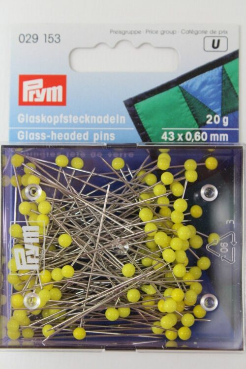 Glaskopfstecknadeln 43x0,60 mm 20g (PrymU)