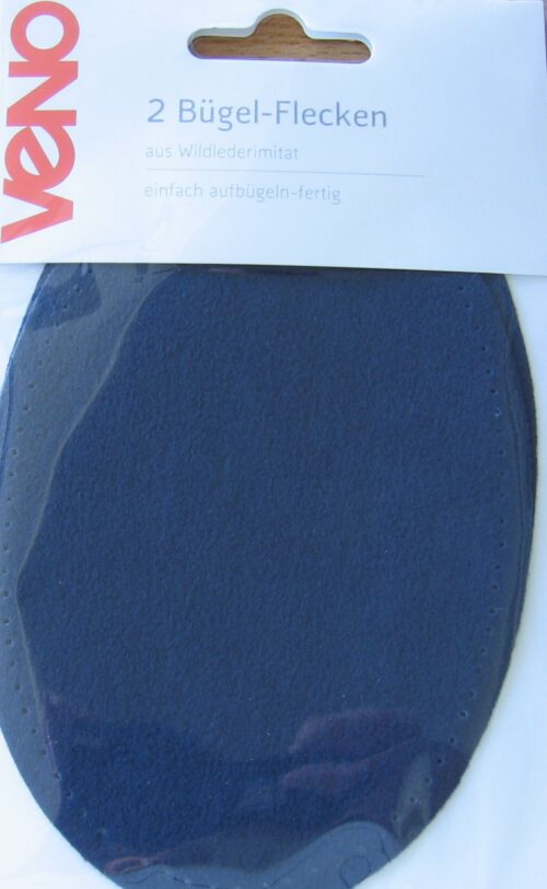 Bügel-Flecken aus Wildlederimitat 2 Stück kornblau (VenoM)