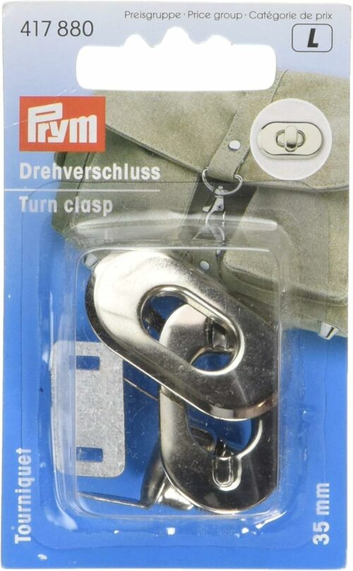Drehverschluss 35 mm silber (PrymL)