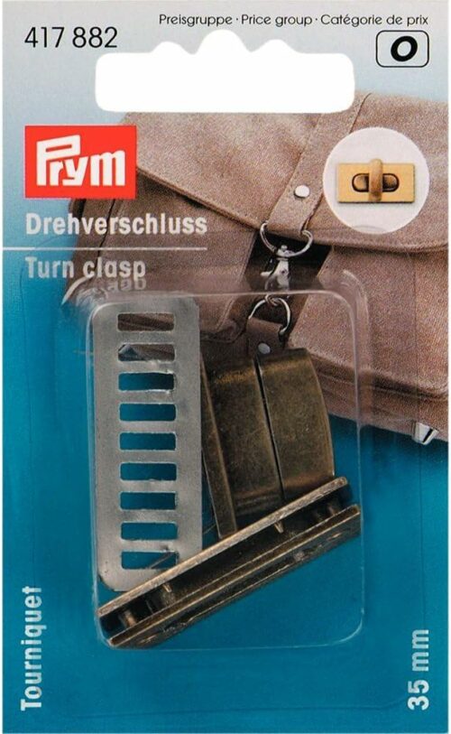 Drehverschluss 35 mm messing (PrymO)