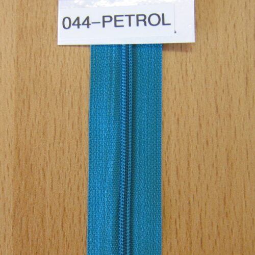 Reißverschluss 3 mm Meterware endlos incl. 2 Zipper/Schieber petrol