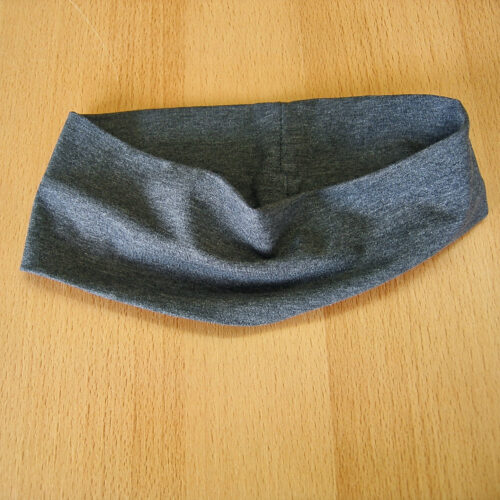 Stirnband Jersey dunkelgrau