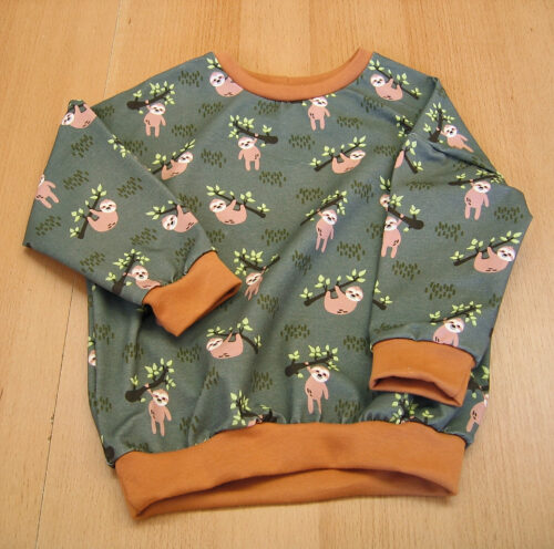 Kinderpulli Jersey Faultiere 92/98