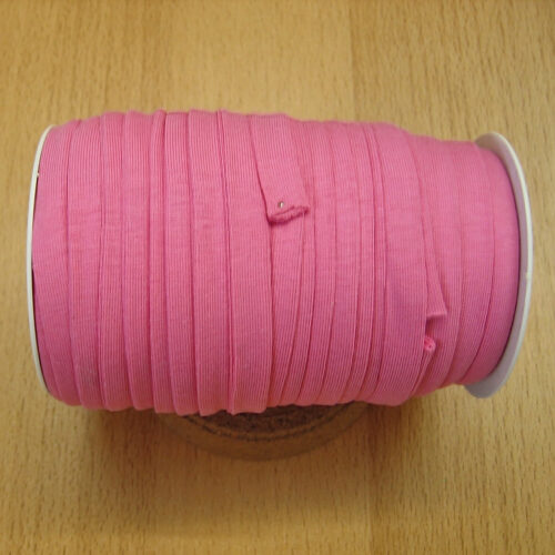 Schrägband Jersey 10 mm uni rosa