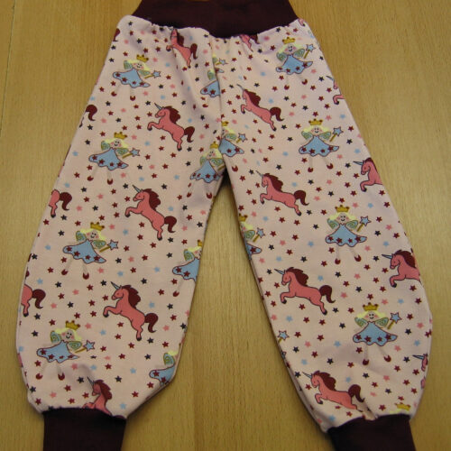 Kinderhose Jersey 92 Einhörner und Prinzessinnen