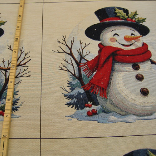 Canvas Panel Schneemann "Happy Snowman"
