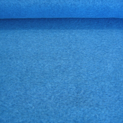 Walkloden mittelblau uni