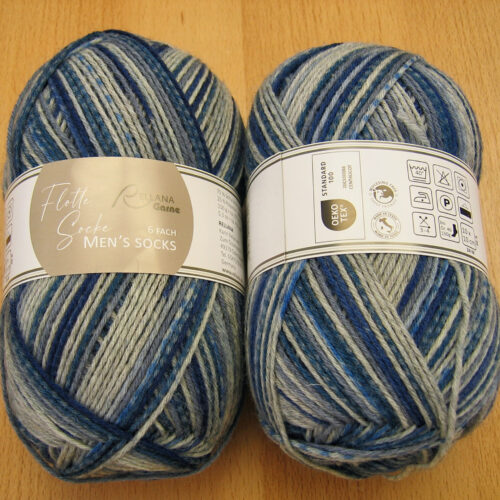 Rellana Flotte Socke 150g 6-fach Men´s Socks jeans gestreift 8024